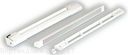 Комплект: клапан Aereco EMM 716 и козырек AEA 731, цвет по RAL 9003 (белый)